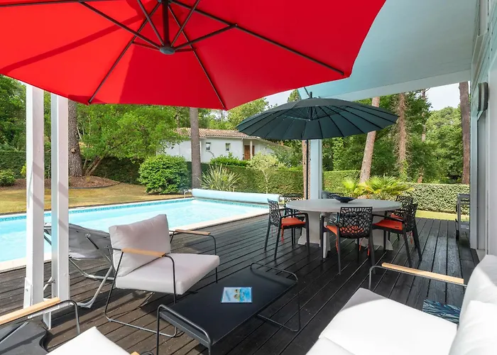 T3 Avec Piscine Chauffee, Golf Et A Proximite - Linge Et Menage Inclus - Fr-1-319-168 Vakantiehuis Biscarrosse
